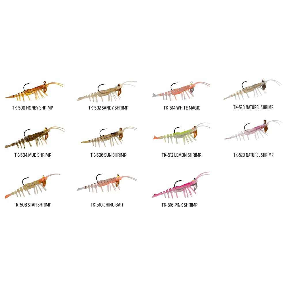 Hanfish Teke Shrimp Silikon Karides TK-Pink Shrimp