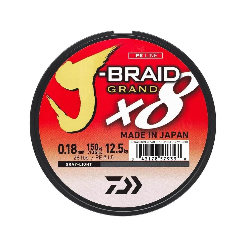 Daiwa JB Grand 8B 135 Metre Gray-Light 0,16 MM