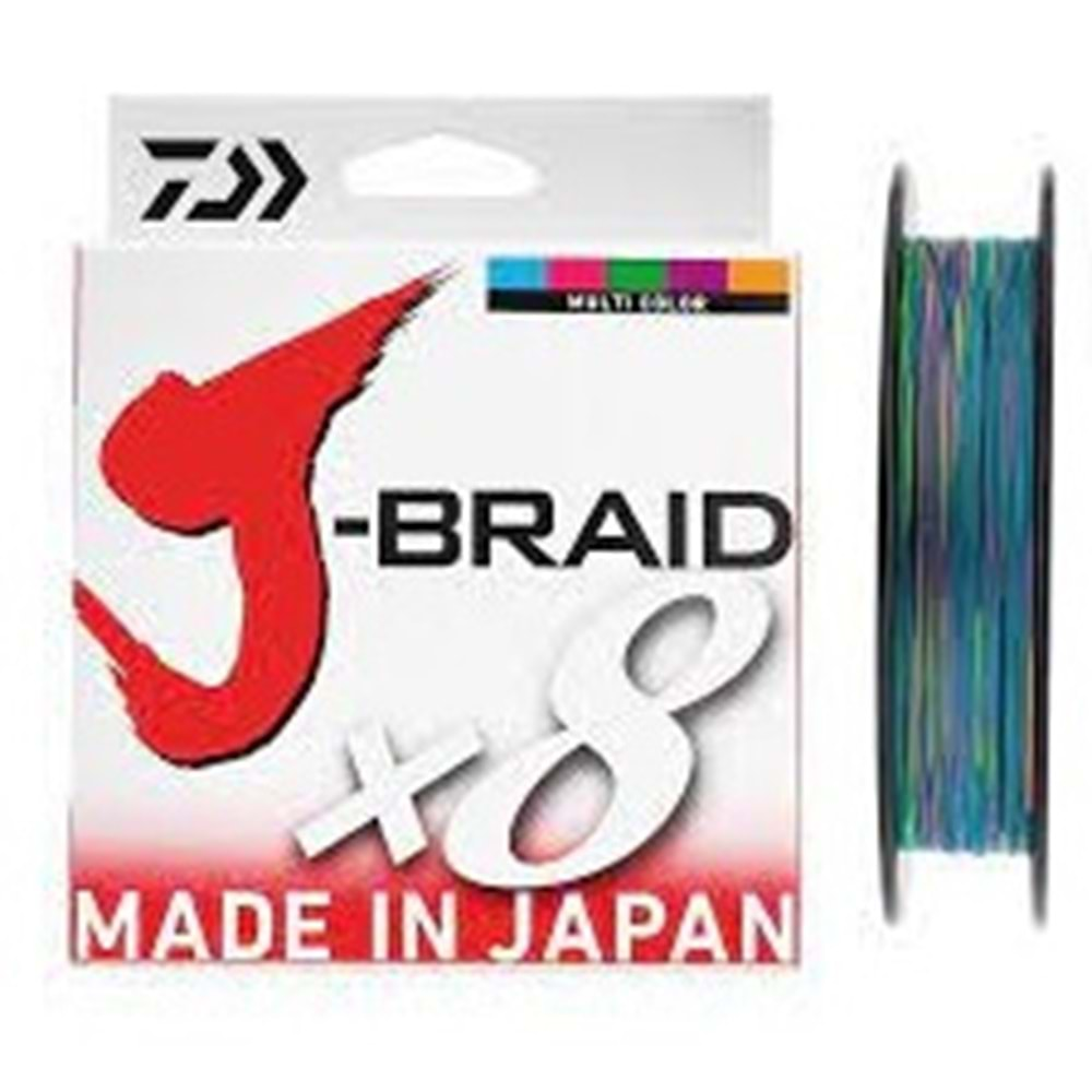 Daiwa JBraid 8B Multicolor 150m İp Misina 0,13 MM