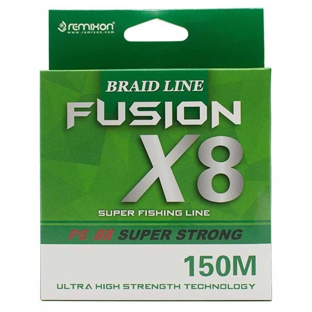 Remixon Fusion 150 M X8 Green İp Misina 0,06 MM