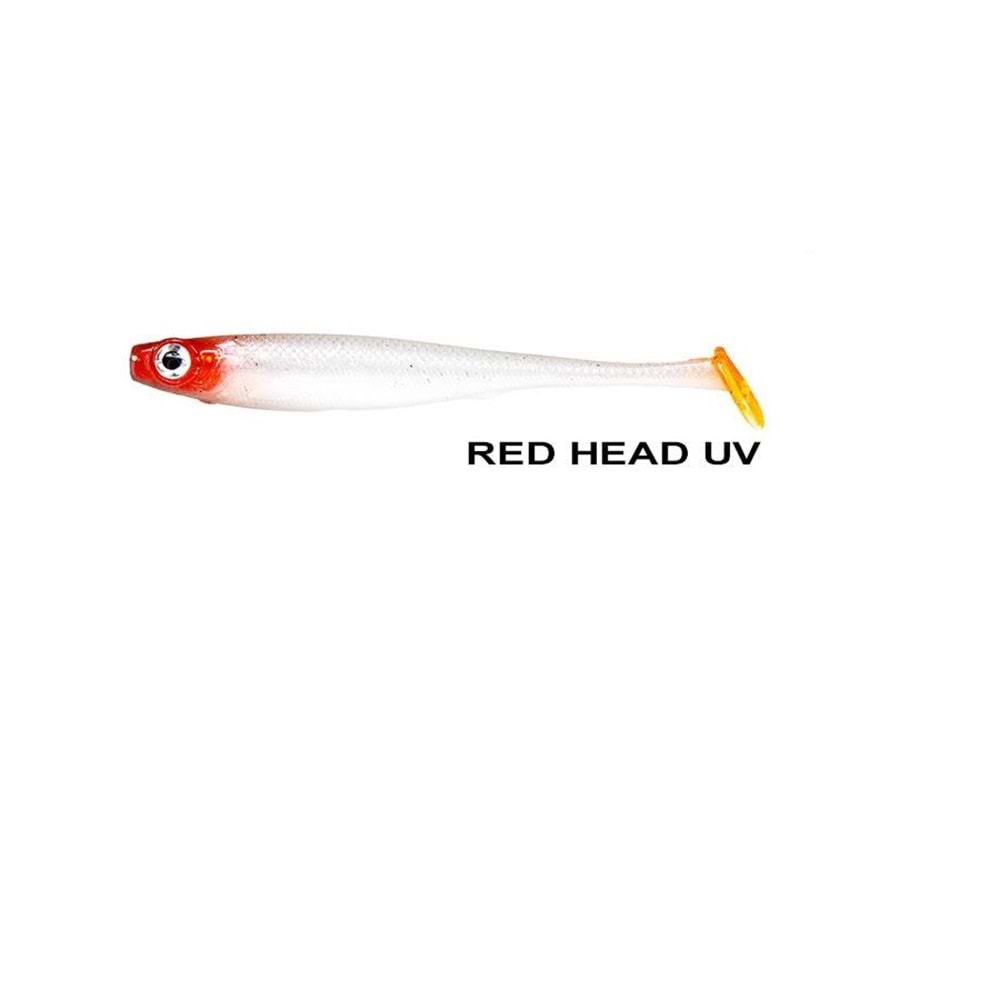 Ryuji Mister Shad 10cm 7gr Silikon Yem RED HEAD UV