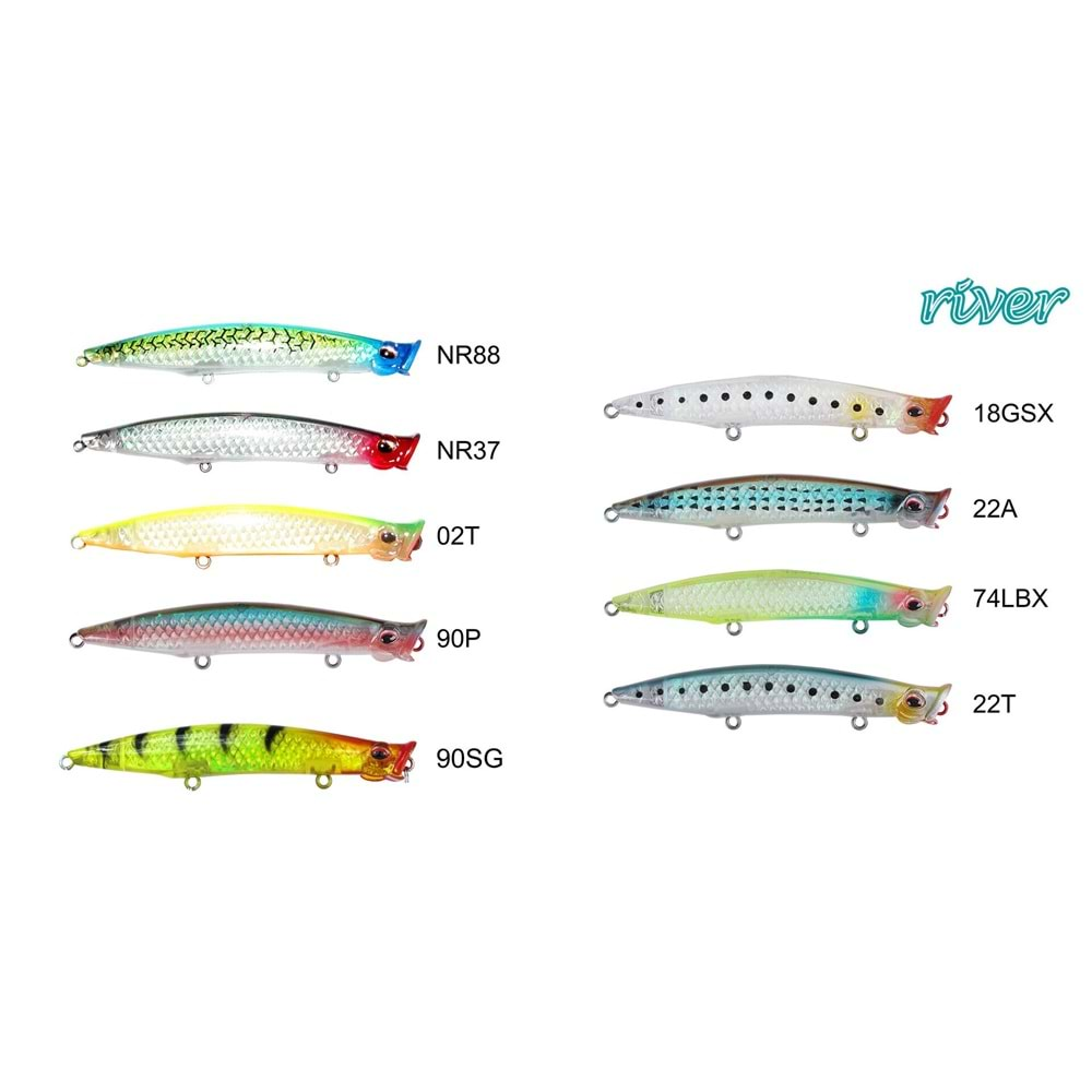 River Pop'n Catch 3D 9 Cm 8 Gr Popper 3D 02T