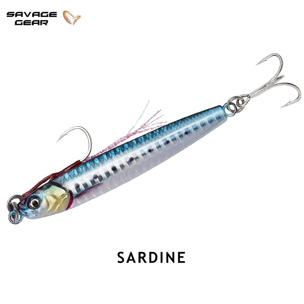 Savage gear 3D Jig Minnow 20 gr 7,5 cm Suni Yem Sardine PHP