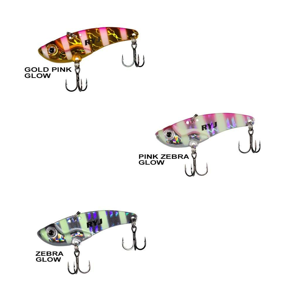 Ryuji Mirror Vib 9gr / 4.5cm Jig Yem Pink Zebra Glow