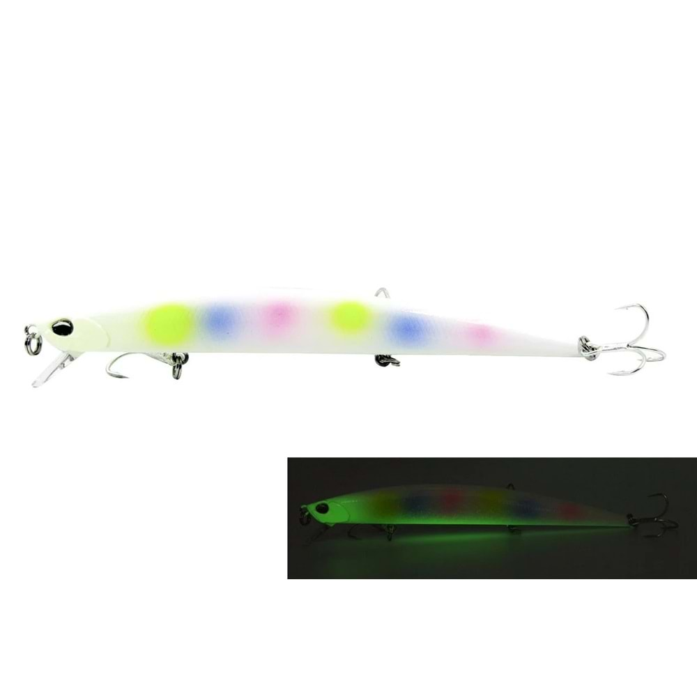 Fujin Flux 140mm 18gr Floating Maket Balık 018 Pearl Rainbow Glow Belly