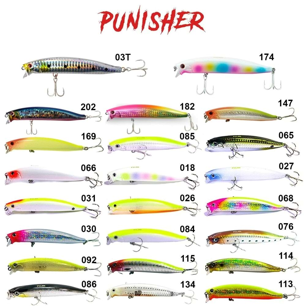 Fujin Punisher Maket Balık PN105SW 086 Flashing Minnow