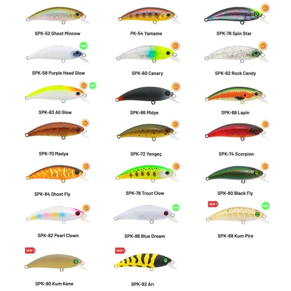 Hanfish Zıpır Kg 50 mm 4.5 gr Lrf maket balık