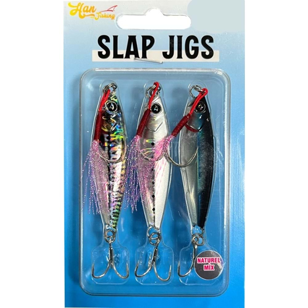 Hanfish Slap Jigs Naturel Mix 30 GR