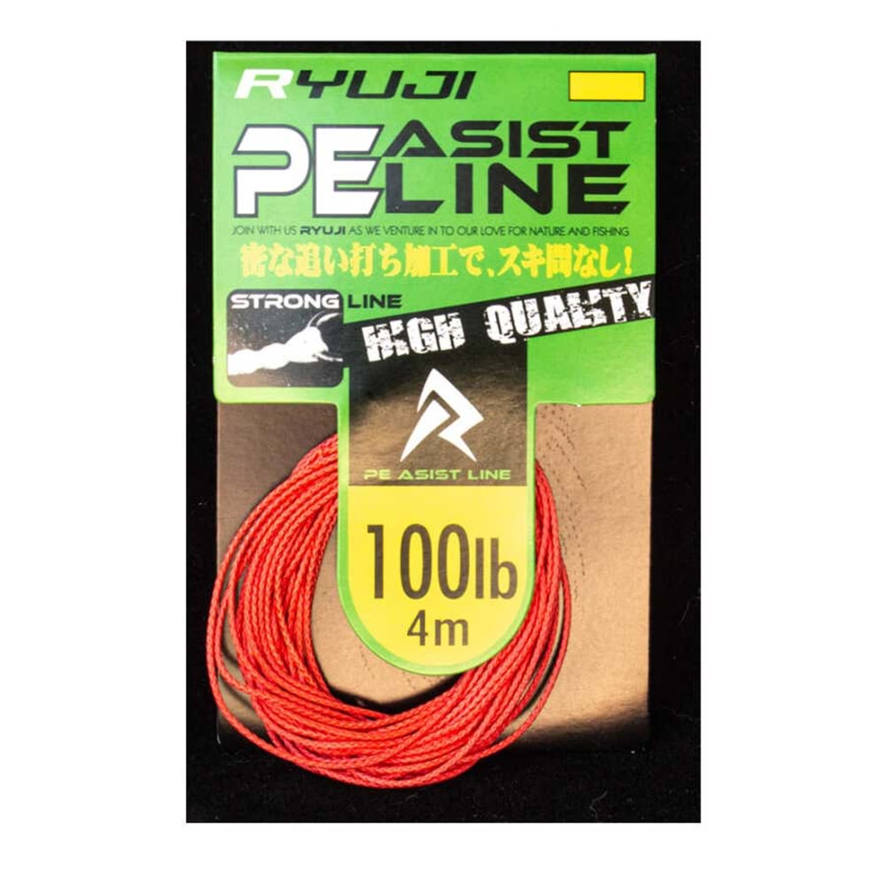 Ryuji Assist PE Line (RED) 60 LBS 4 MT