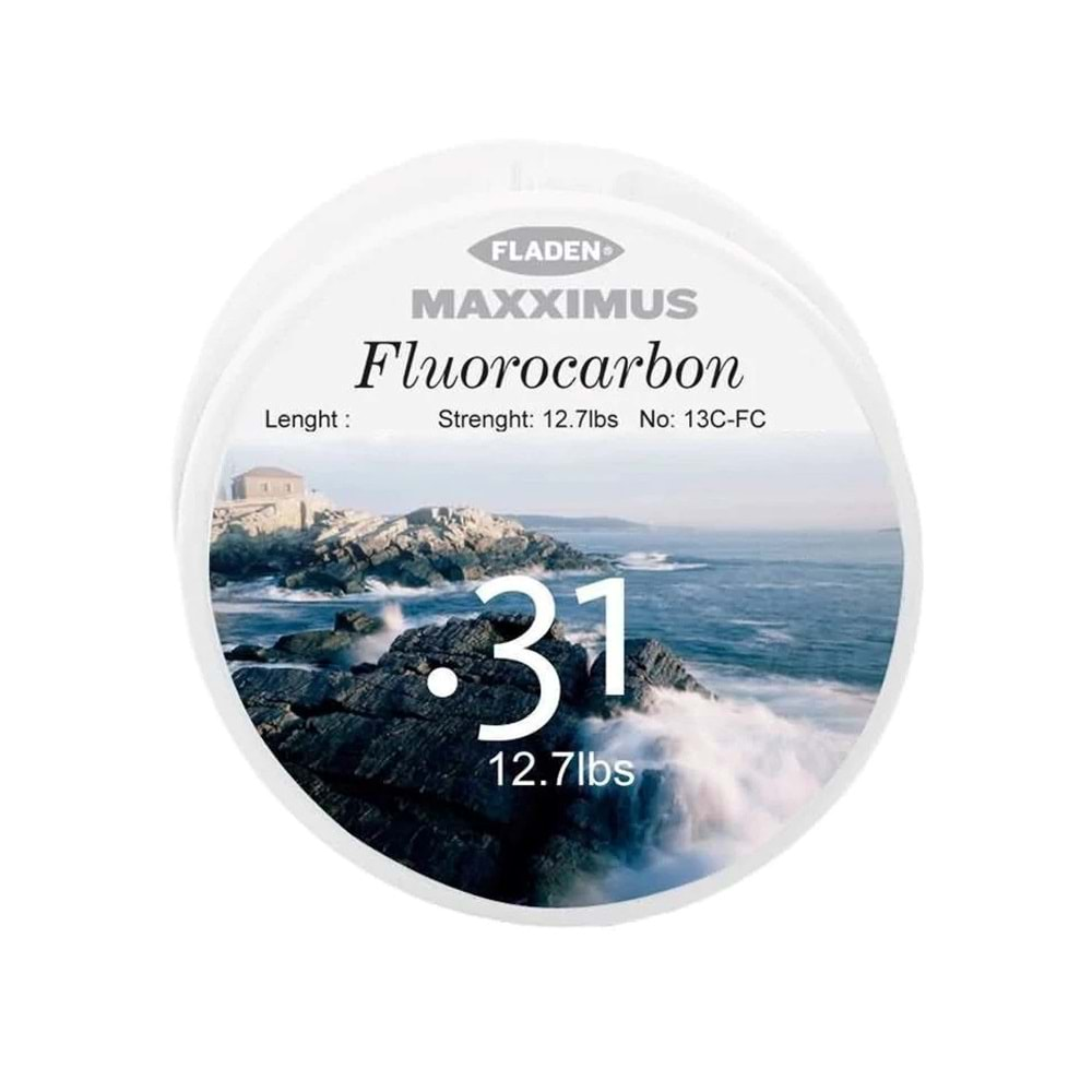 Fladen Maxximus Fluorocarbon Misina 50 Mt - 0,34 MM