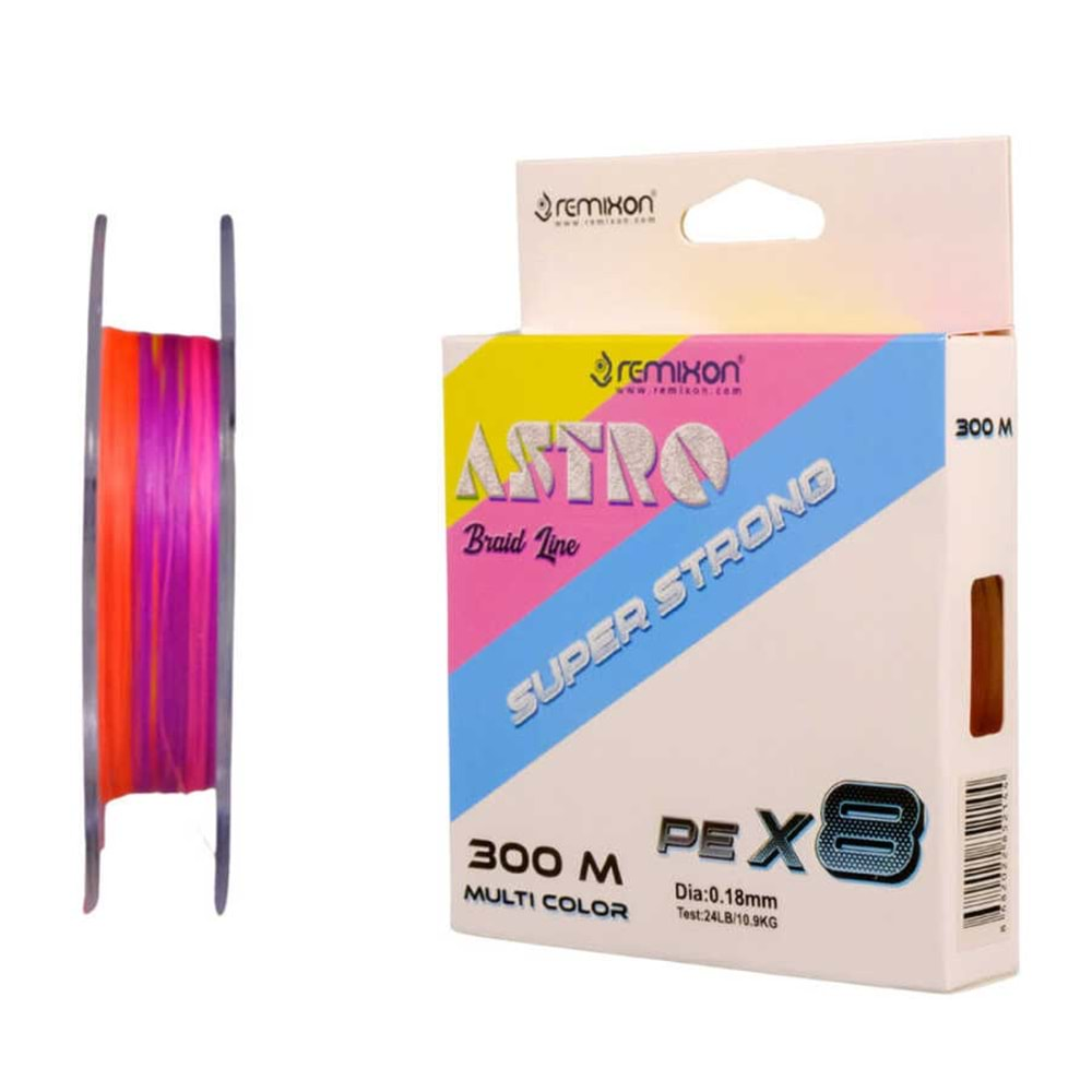 Remixon Astro 8X 300m M.Color İp Misina - 0.16 MM