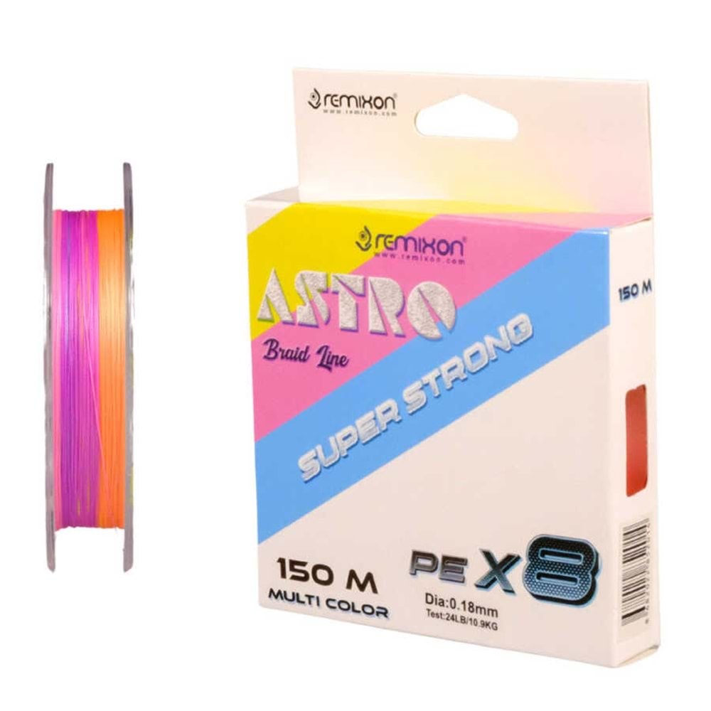 Remixon Astro 8X 150m M.Color İp Misina - 0.10 MM