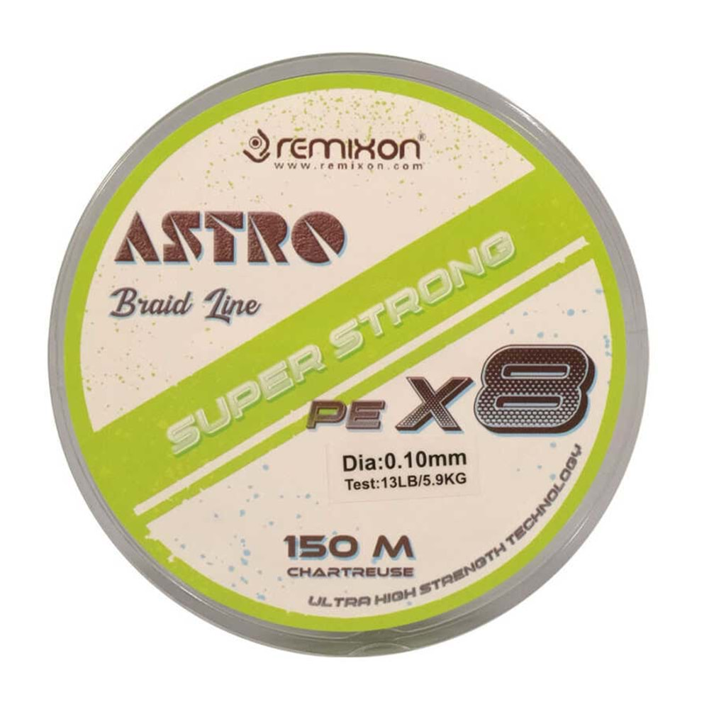 Remixon Astro 8X 150m Chartreuse İp Misina - 0.13 MM