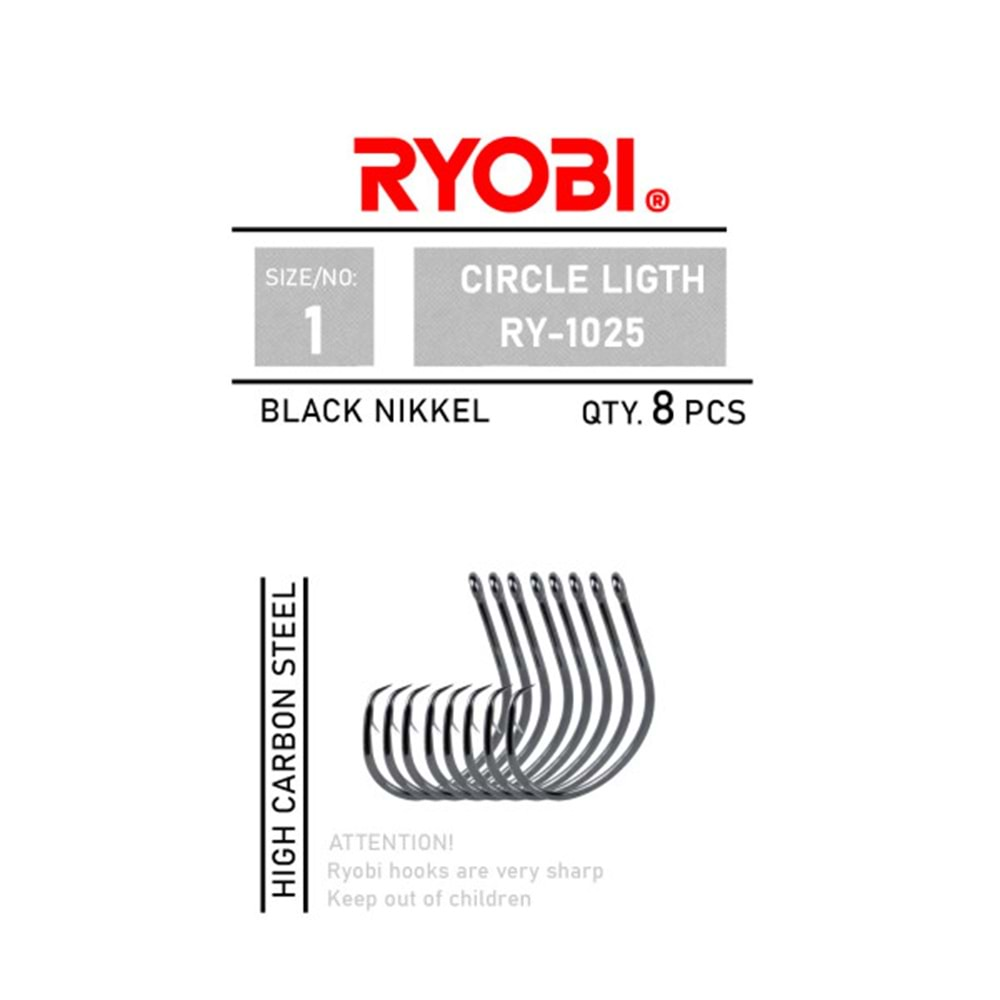 RYOBİ İĞNE CIRCLE LIGTH - RY-1025 - NO 1/0