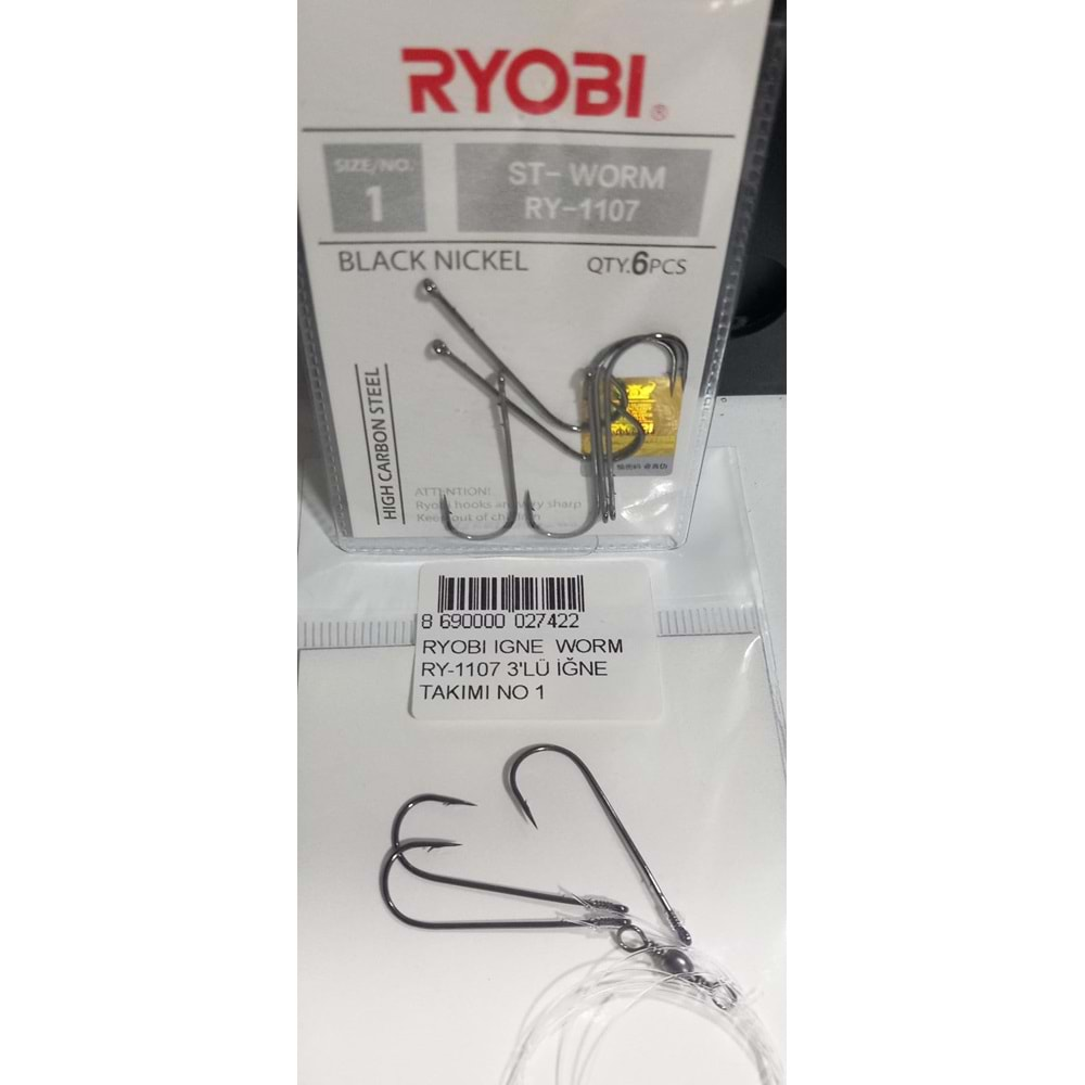 RYOBİ İĞNE WORM RY-1107 3'LÜ İĞNE TAKIMI NO 1