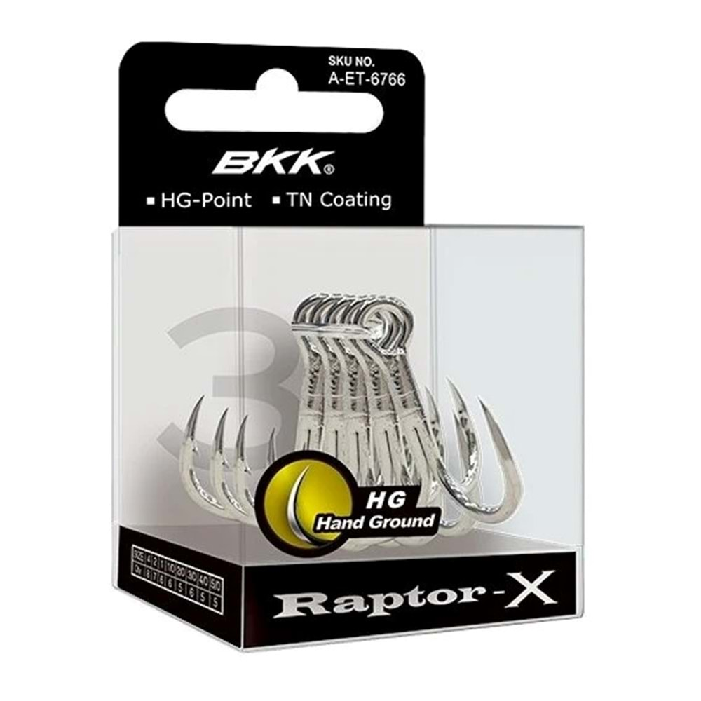 BKK Raptor-X Üçlü Olta İğnesi - NO 6