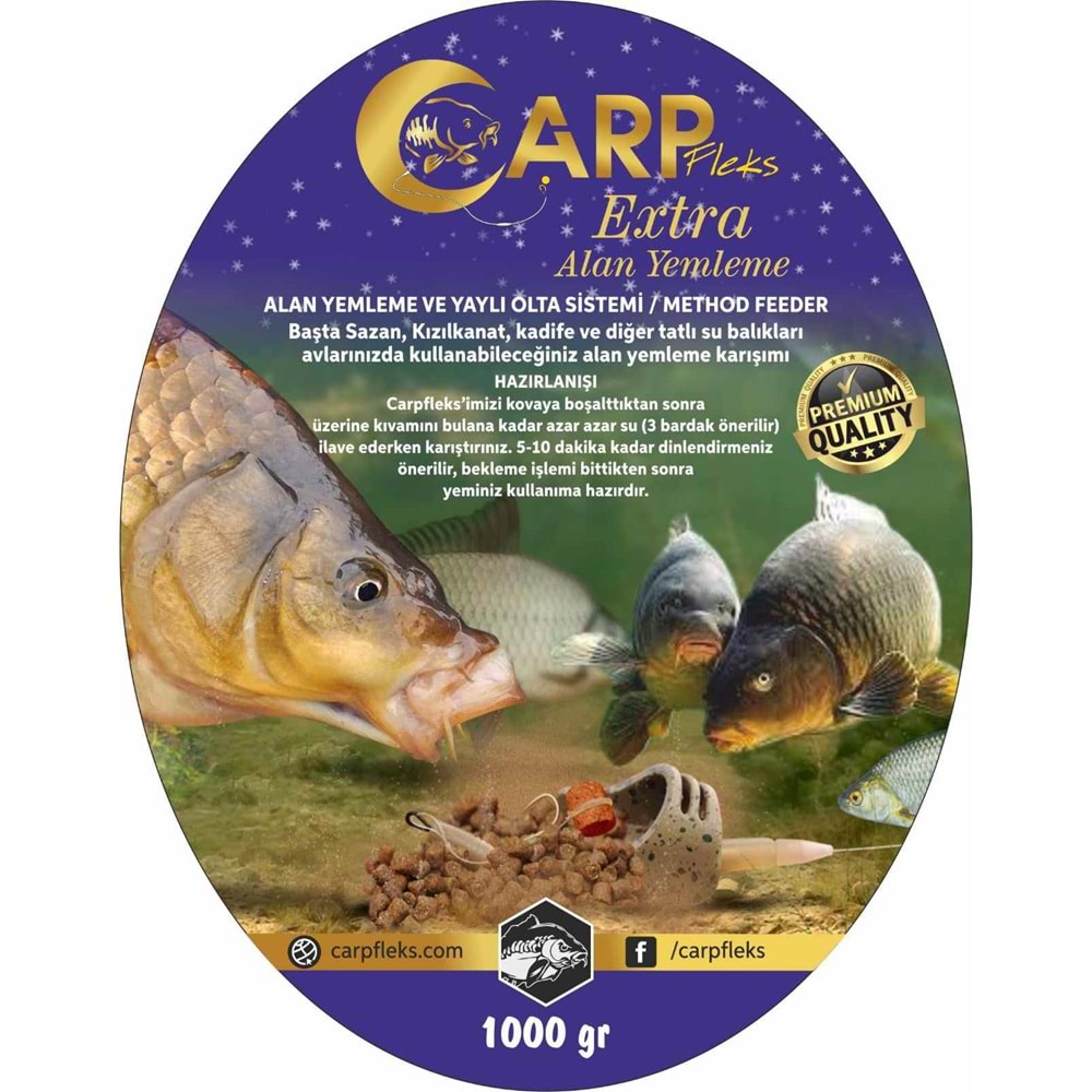 Carp Fleks Sazan Hamur Tozu 1000 Gr Extra