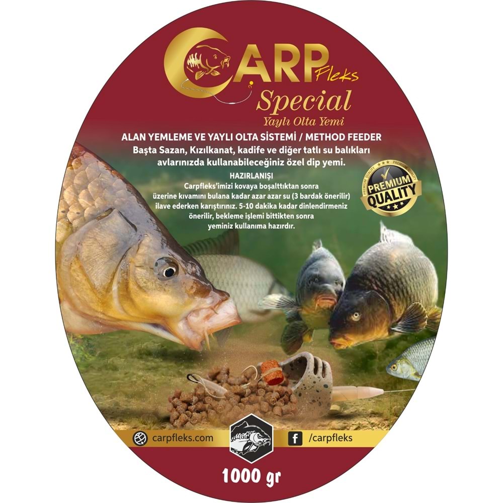 Carp Fleks Sazan Hamur Tozu 1000 Gr Special