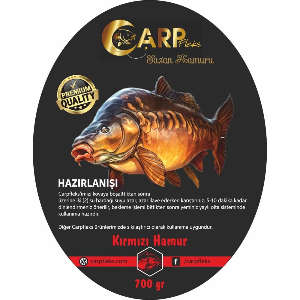 Carp Fleks Sazan Hamur Tozu 700 Gr Kırmızı