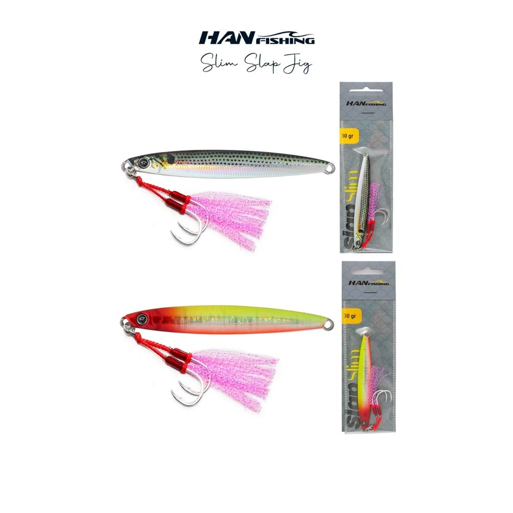 Hanfish Slap Slim Jigs 40 gr - Laser Mullet