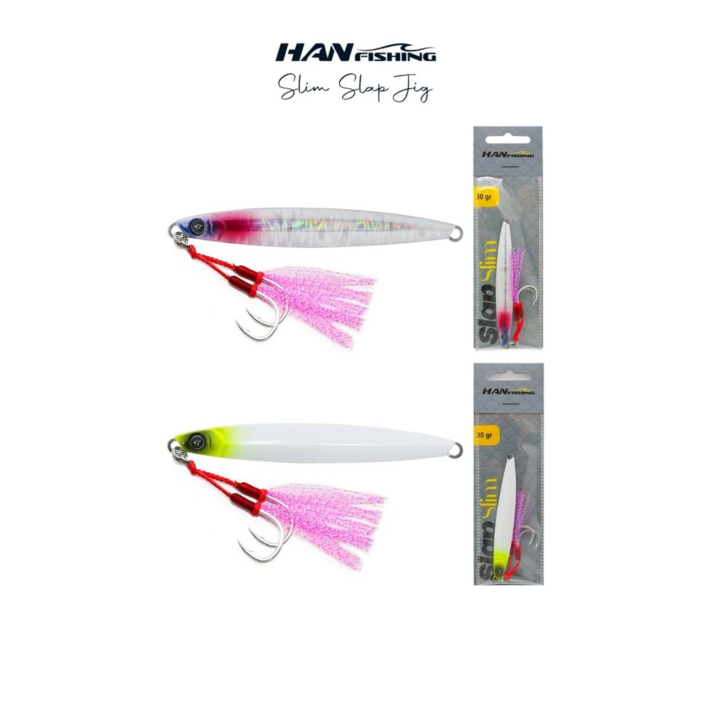 Hanfish Slap Slim Jigs 30 gr - All Glow