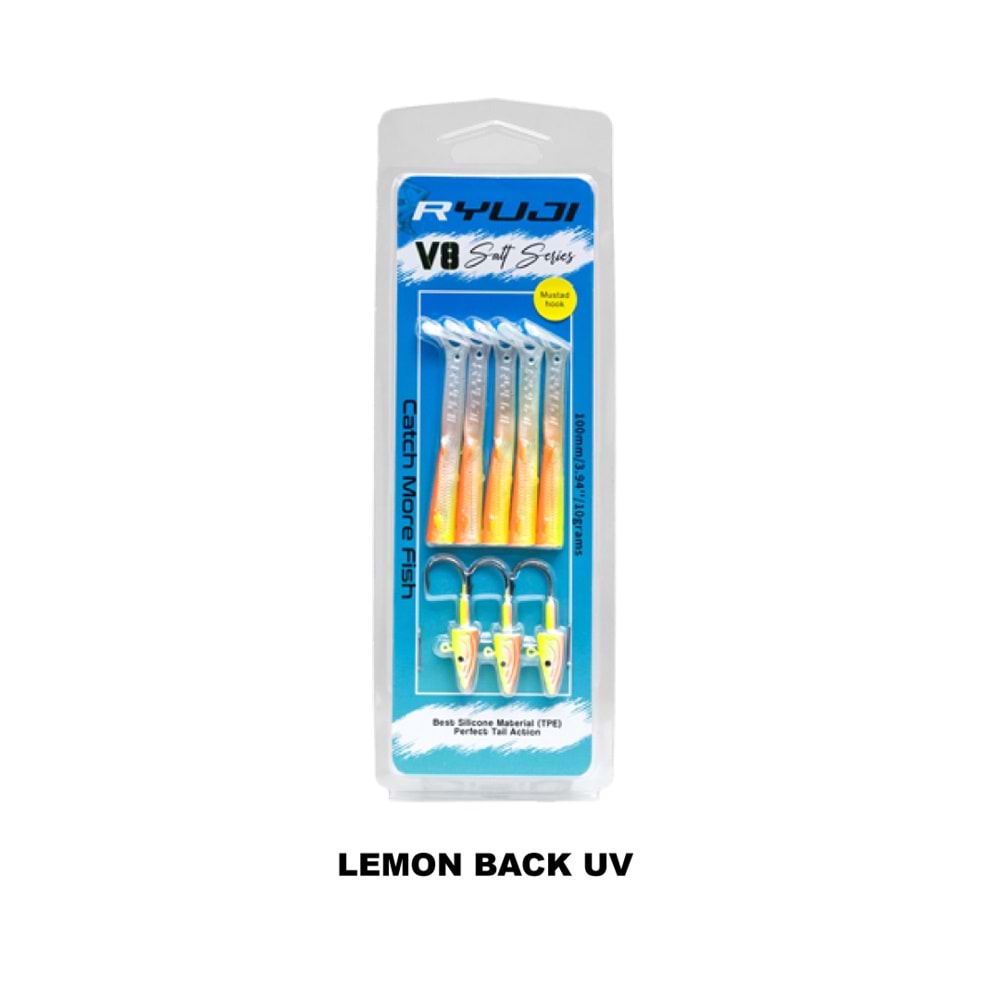 Ryuji V8 10 CM 10 Gr Silikon Yem LEMON BACK UV