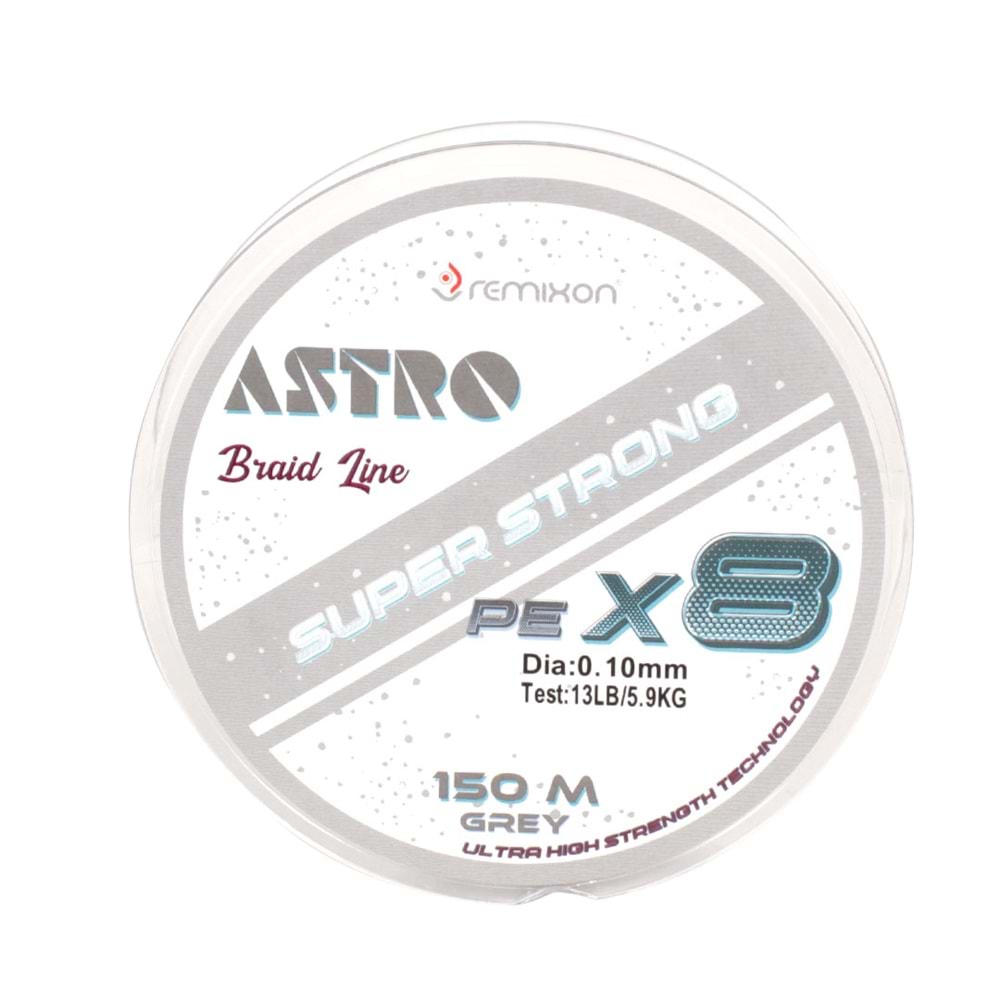 REMIXON ASTRO 8X150M, GREY İP MİSİNA - 0.18 MM