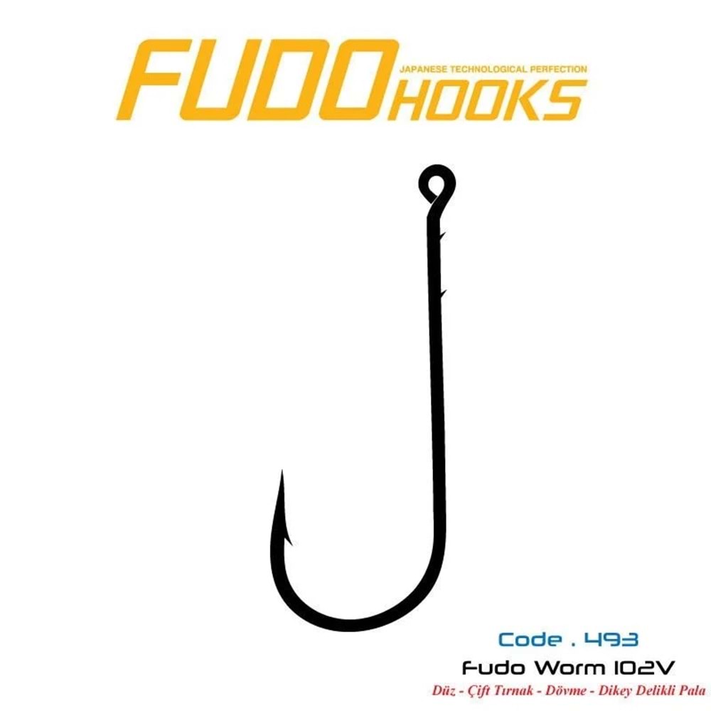 Fudo 4931 Worm 102V Black Nikel İğne - NO 3/0