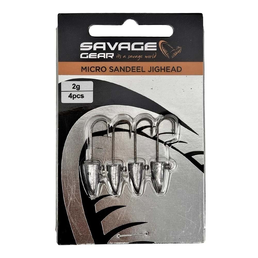 Savage Gear LRF Micro Sandeel Jighead 4 Adet 2,5 GR İğne #8