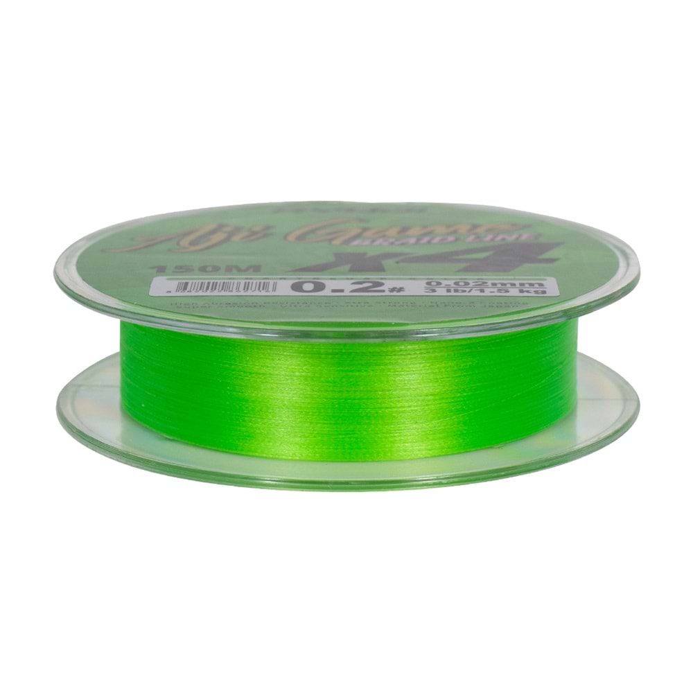 Ryuji Aji Game 4 X 150 Mt Chartreus İp Misina 0.03 MM