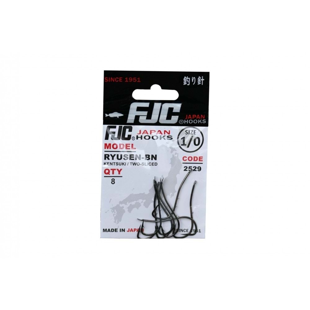 Fjc 2529 Ryusen Two Sliced Black Nikel Olta İğnesi - 1
