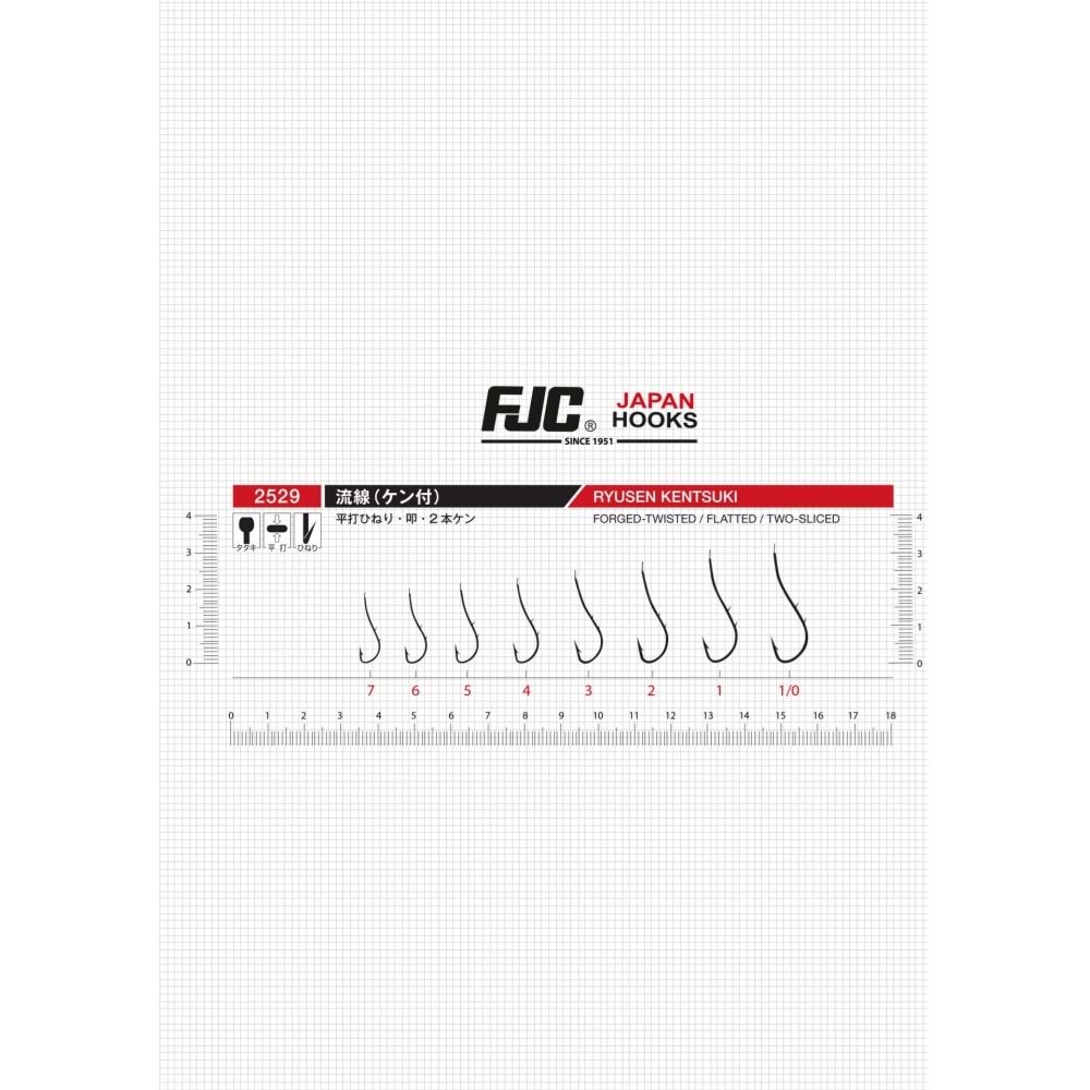 Fjc 2529 Ryusen Two Sliced Black Nikel Olta İğnesi - 1