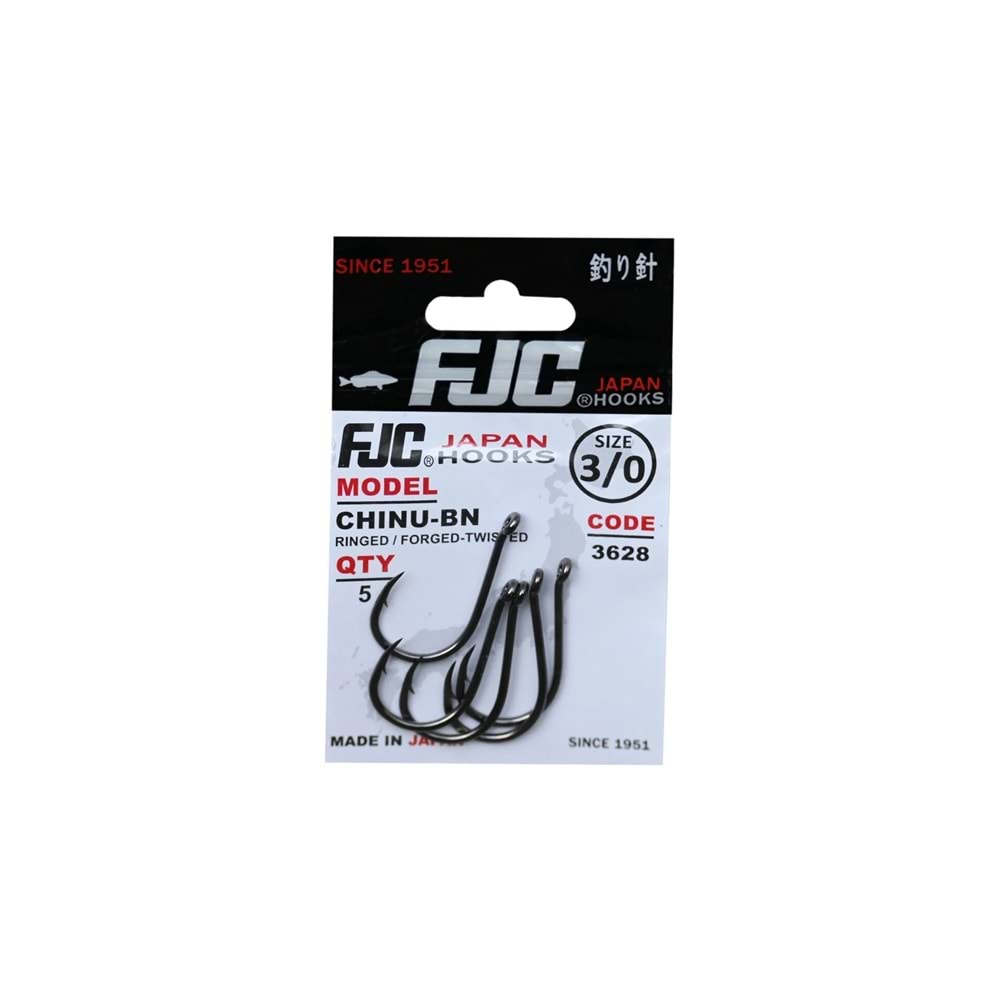 Fjc 3628 Chinu Ringed Black Nikel Olta İğnesi - 2