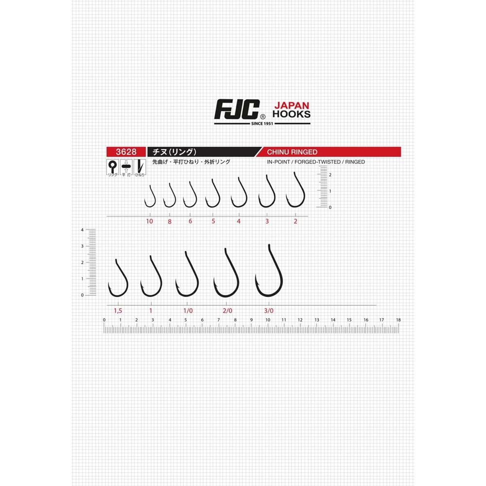 Fjc 3628 Chinu Ringed Black Nikel Olta İğnesi - 2