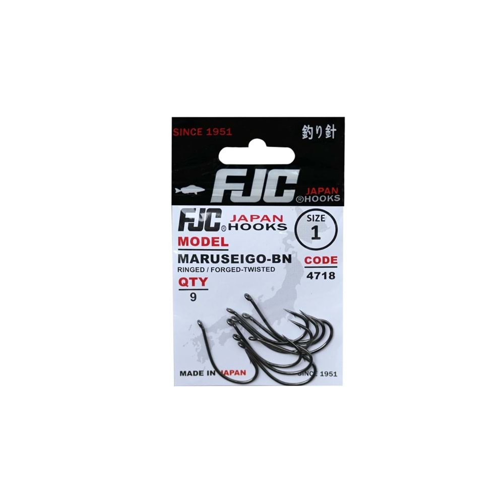 Fjc 4718 Marusegio Ringed Black Nikel Olta İğnesi - 4