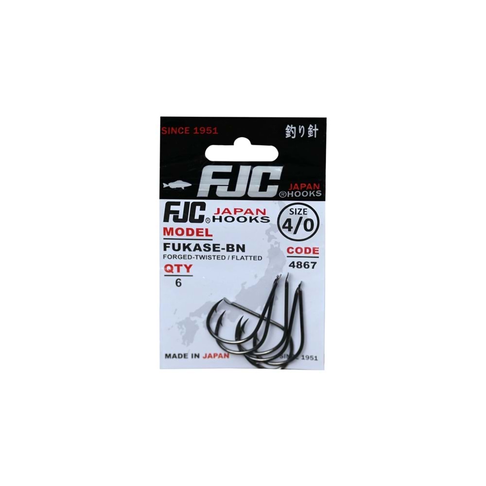 Fjc 4867 Fukase Black Nikel Olta İğnesi - 3/0
