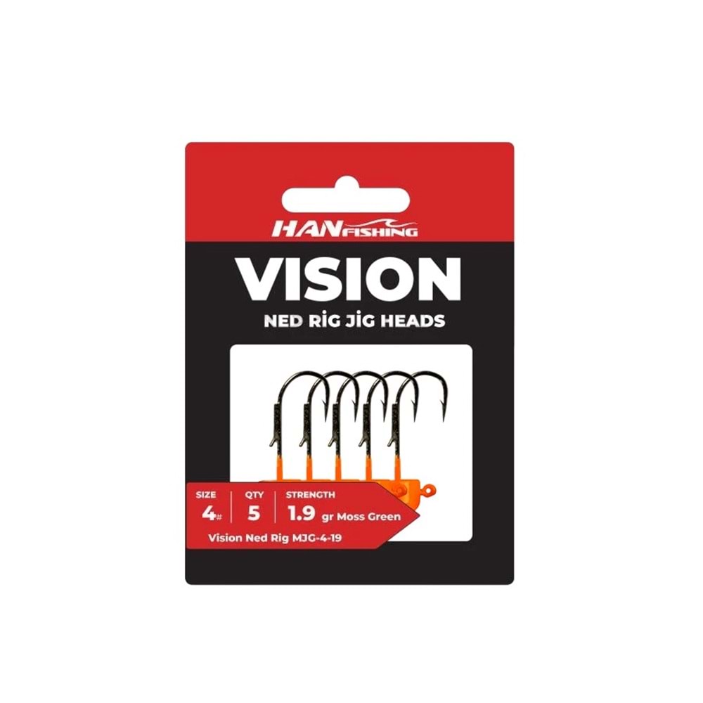 Hanfish Vision Ned Rig Jighead Turuncu - 3.3 GR