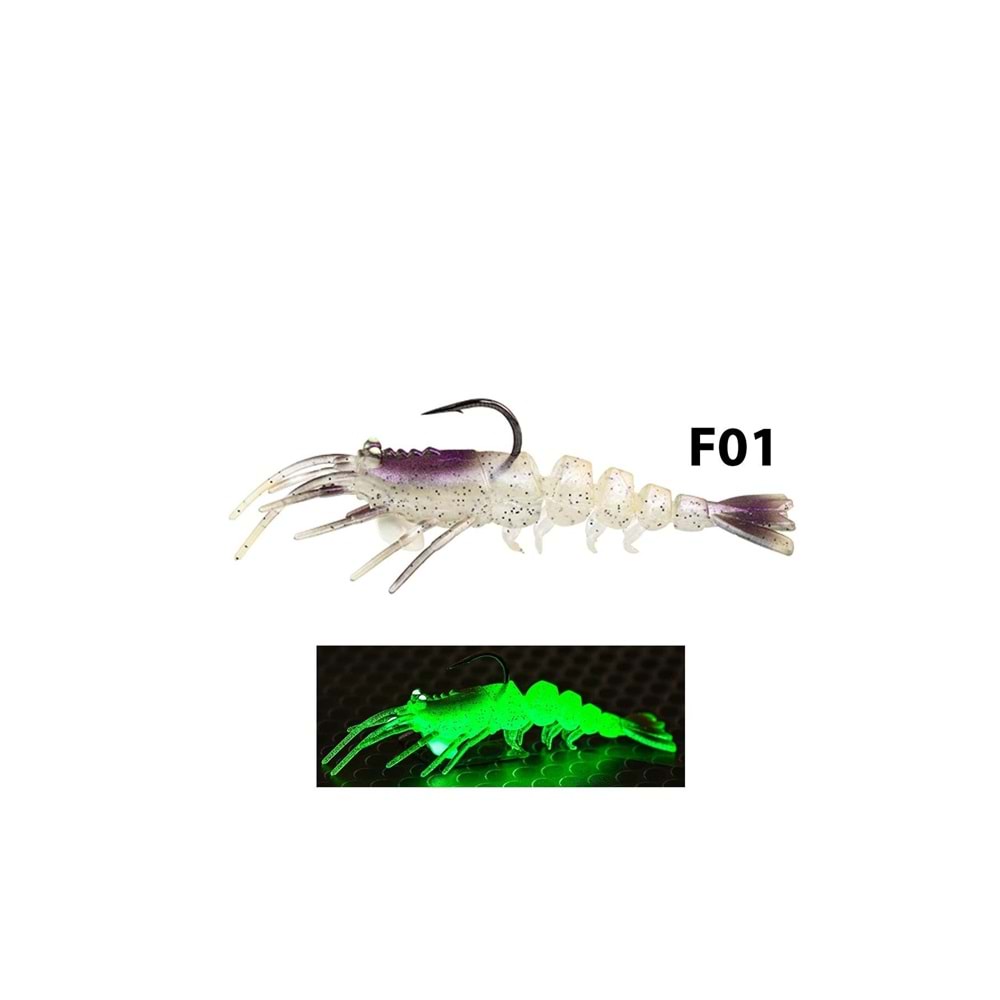 Fujin Shrimper 75mm 8.5gr Silikon Karides F01 Jely