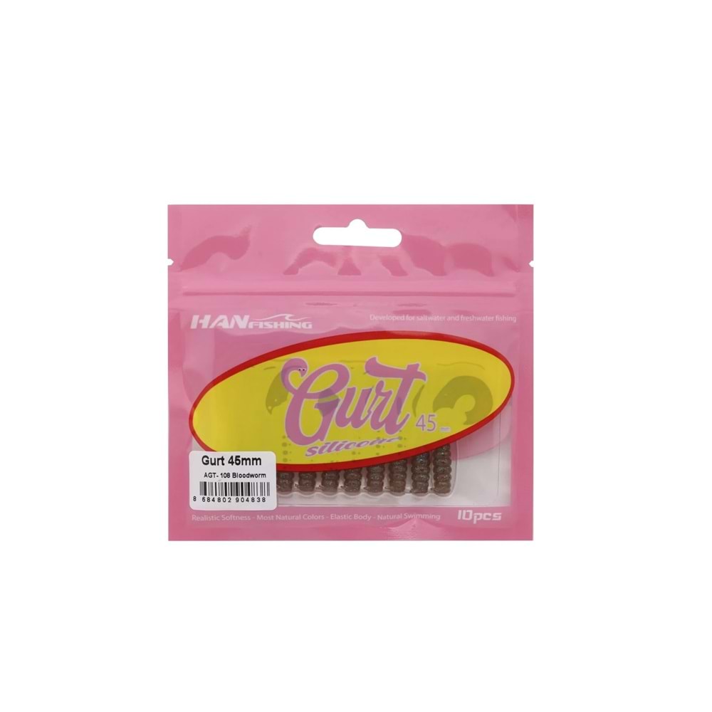 Hanfish Gurt 4.5 Cm Silikon Yem AGT-108 Bloodworm