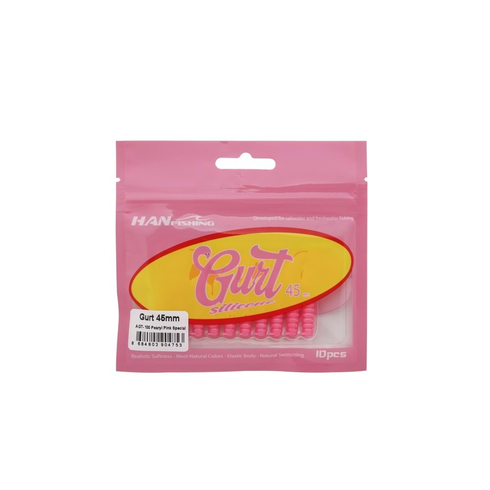Hanfish Gurt 4.5 Cm Silikon Yem AGT-100 Pearyl Pink Special