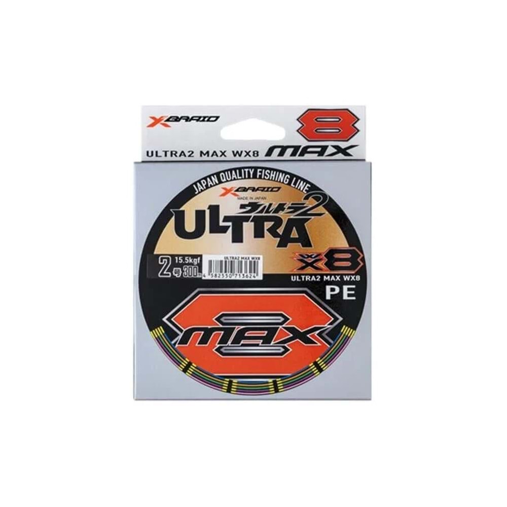 YGK X047 ULTRA 2 MAX PE WX8 150 M MULTICOLOR - 0.8 PE 0.14 MM