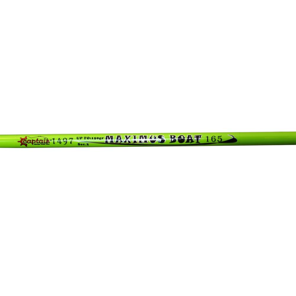 Captain 1497 Maximus Boat 1.80 Cm 2 Parça Solid Tekne Kamışı 150 gr Atar