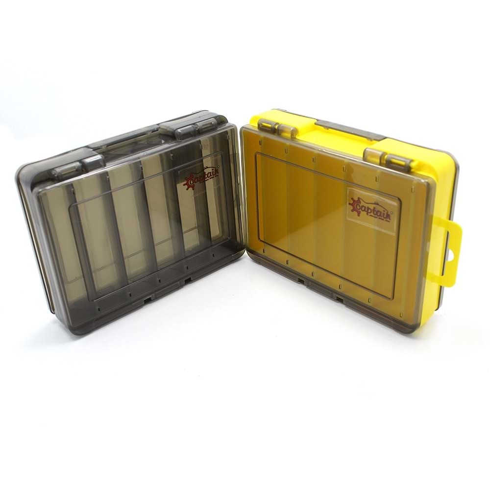 Captain 7223 Lrf Maket yem Kutusu 12 Gözlü 13x9x3 Cm Sarı