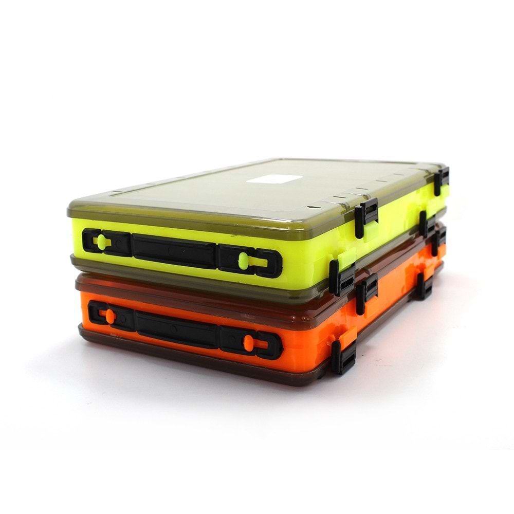 Captain 7219 Balık Kutusu 14 Gözlü 27x17x5.5 Cm Sarı