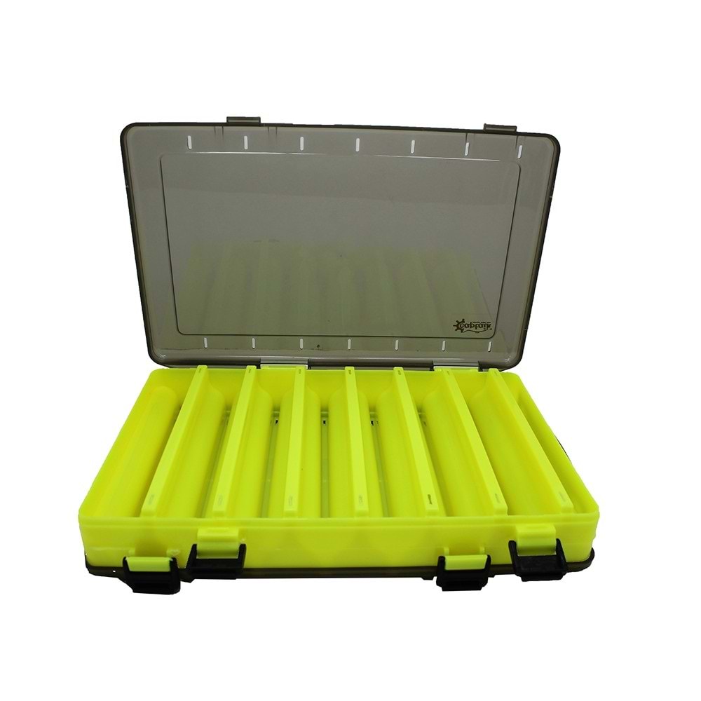 Captain 7219 Balık Kutusu 14 Gözlü 27x17x5.5 Cm Sarı