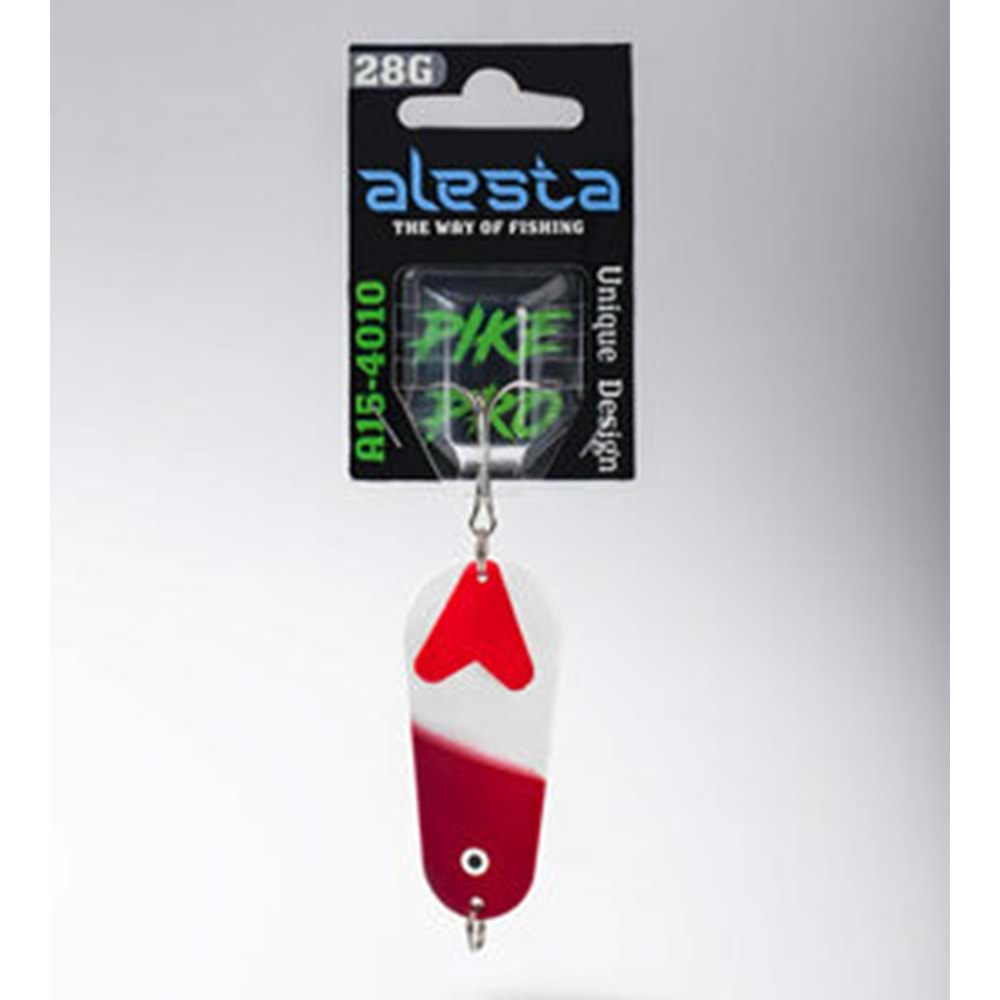 Alesta Pike Pro 28 Gr Kaşık Kırmızı Kafa Beyaz