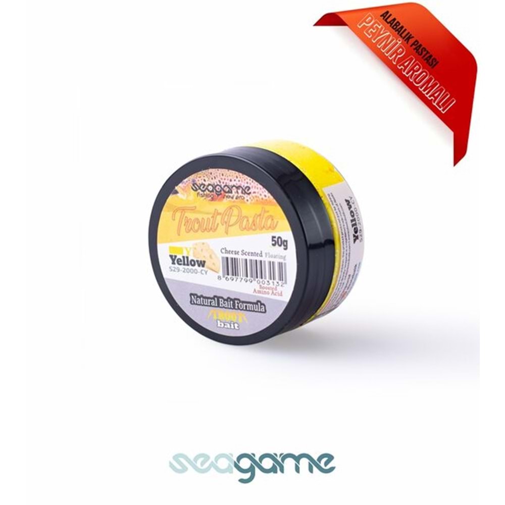 Seagame Trout Pasta Alabalık Hamuru 50 Gr Peynirli Sarı