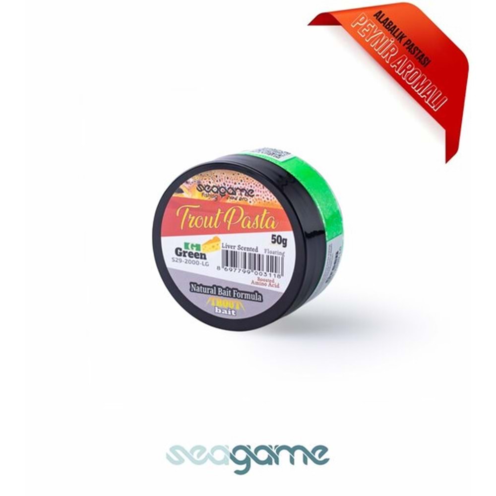 Seagame Trout Pasta Alabalık Hamuru 50 Gr Peynirli Yeşil