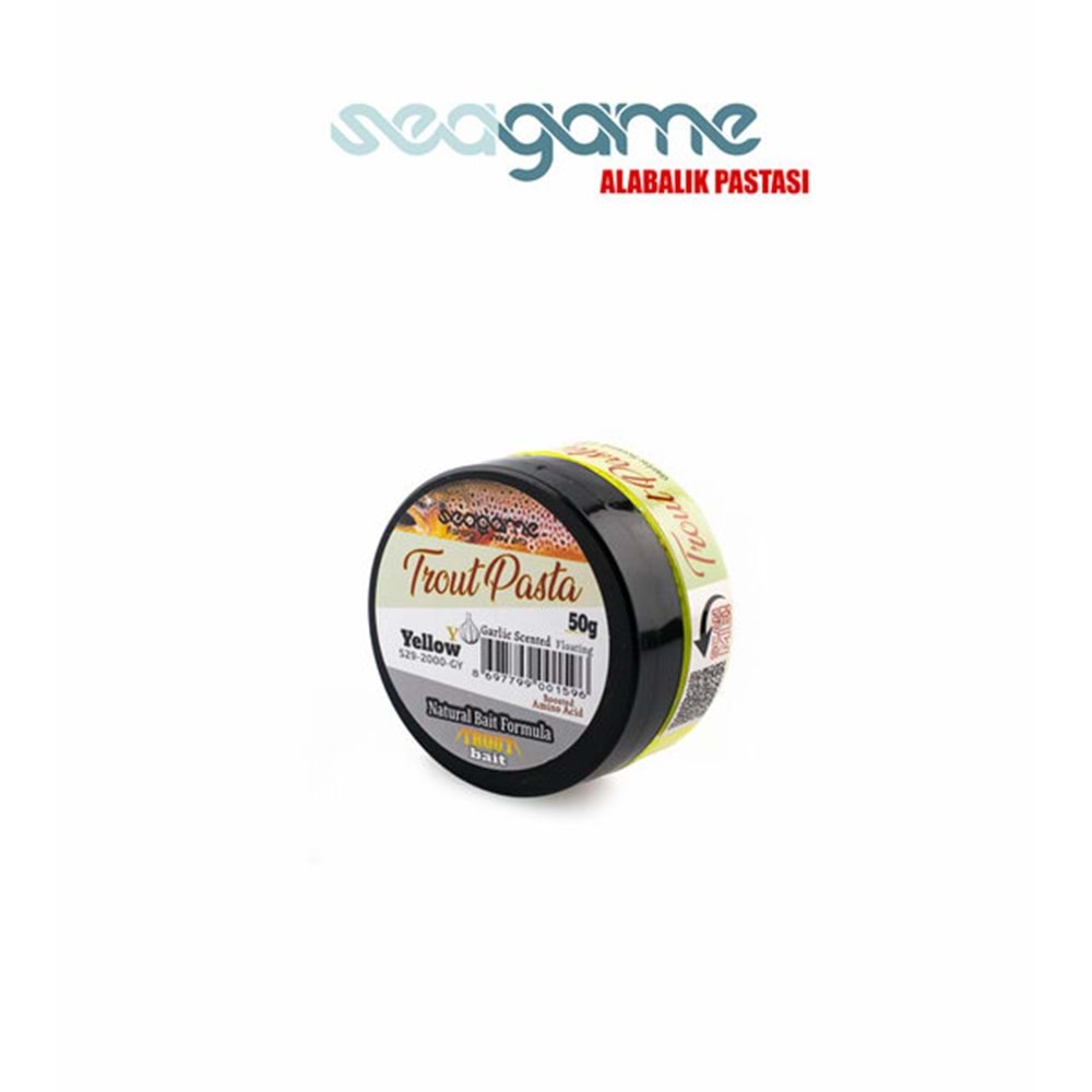 Seagame Trout Pasta Alabalık Hamuru 50 Gr Sarımsak Sarı