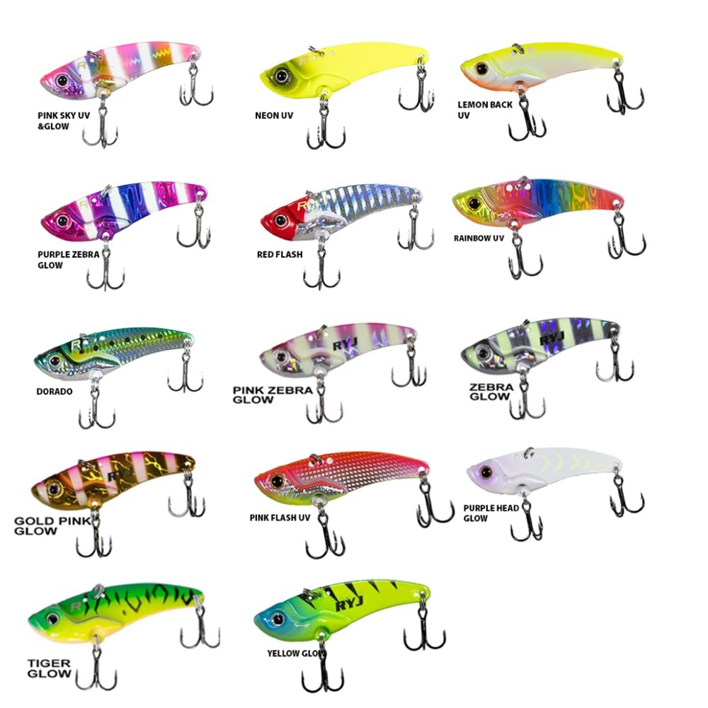 Ryuji Mirror Vib 22 Gr Vibrasyon Yem - PİNK ZEBRA GLOW